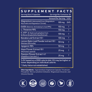 Z-Night supplement facts