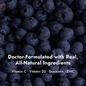 Kids Z-Stack Ingredients on blueberry background